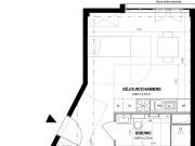 Studio 1 pièce 30 m²
