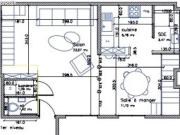 Studio 1 pièce 44 m²