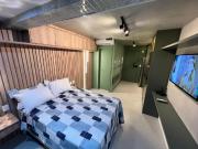 Studio Barra andar alto mobiliado