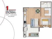 STUDIO com 1 dormitório à venda, 45 m² por R$ 366.150...
