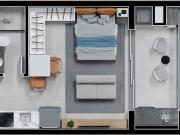 Studio com 1 quarto no Novo Mundo PR