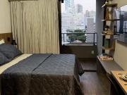 Studio completo. Piscina, academia e Rooftop