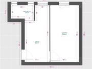 Studio de 23m2 à louer sur Paris 15