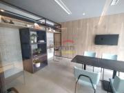 Studio locação, 34 metros, Novo, Mobiliado, Ar...