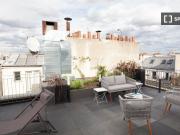 Studio meublé tout compris avec balcon et jardin à Paris