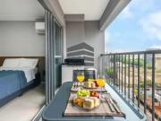 Studio Mobiliado 28m² para Venda e Locação no Condomínio...