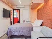 Studio mobiliado com AC para locação com vista para o...