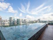 Studio mobiliado de 25m² no Bairro Auxiliadora