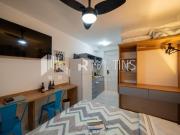 Studio mobiliado em condomínio com piscina e academia à...