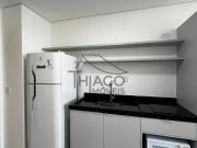 Studio novo com sacada e mobiliado de 25m² para locação,...