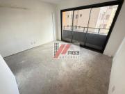 Studio novo com varanda, banheiro com ventilação natural...