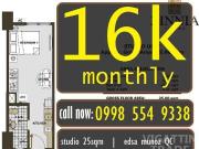 Studio unit condo near trinoma Zinnia Towers 25sqm