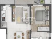 Studio à venda 1 Quarto 22.33M² Cidade Baixa Porto...