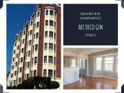 Studio with separate full size kitchen Grand View Apartments