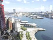 Stunning 1 Bed + Study with Harbour Water Views