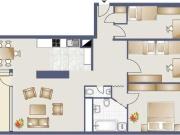 Stuttgart Asemwald: Sanierte 4,5 Zimmer Wohnung im 13. OG