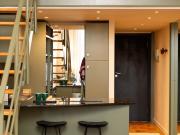 Stylish City Apartment Mountain Views