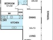 Stylish & Spacious Two Bedroom with Entertainer’s Terrace