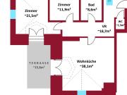 Südwest Dachterrasse inkl. Blick ins Grüne I 3,20m...
