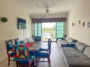 Suite amueblada con terraza, vista al lago y áreas comunes