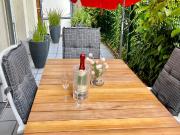 Sunny terrace apartment in the center with underground...