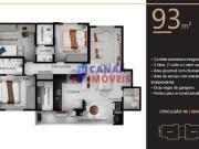 Super apartamento 3 quartos com suíte, 93m2 e duas...