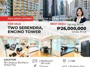 Super Good Deal! BGC Two Serendra, Semi Furnished 2BR Bi...