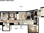 Superbe appartement à louer en coliving de 93 m² sur...