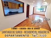 Surco VALLES DEL SUR Dpto Primer Piso de 2 Dorm + 1...