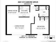 Sycamore Apartments 1 Bedroom Apartment for Rent at 2625...