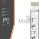 T0 Centro de Gaia com varanda e lugar de garagem