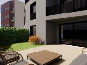 T1 com jardim e garagem em Leça da Palmeira