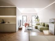 T1 Luxo com piscina comum e ginásio