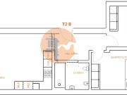 T2 a estrear a 20 metros da praia 57m² Monte Gordo