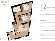 T2 com lugar de garagem no Condomínio Residencial...