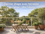 T2 Dernier étage avec terrasse au calme – Aix Célony