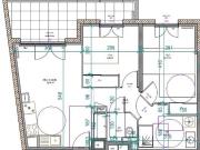 T3, ascenseur, terrasse 22m2, place de parking en option