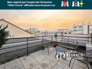 T3 rénové avec terrasse exceptionnelle dernier étage, quar