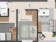 TABOÂO CENTRO 40M 2 dormitórios 40m vaga e terraço 300m...