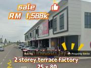 Taman Industri Jaya / Skudai / 2 storey terrace factory