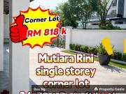 Taman Mutiara Rini /Jalan Bakti / Big Corner Single...