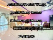 Taman Puteri Wangsa @ Puteri Park 5 Bed 5 Bath Double...
