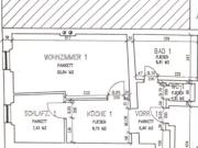Teilweise möblierte 2 Zimmer Wohnung mit separater Küche...