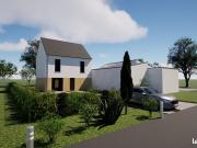 Terrain avec maison neuve