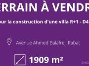 Terrain de 1909 m2 en vente Rabat, Maroc