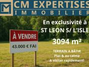 Terrain plat de 3 094 m² – Calme, grand volume, proche...