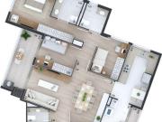 Terrasse Jeune 23 Apartamento 3 quartos suíte no Juvevê