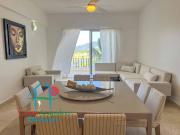 Terraza con doble vista al campo de golf