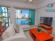 Terraza con vista a la alberca y áreas comunes