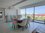 Departamento con terraza y vista a las áreas comunes